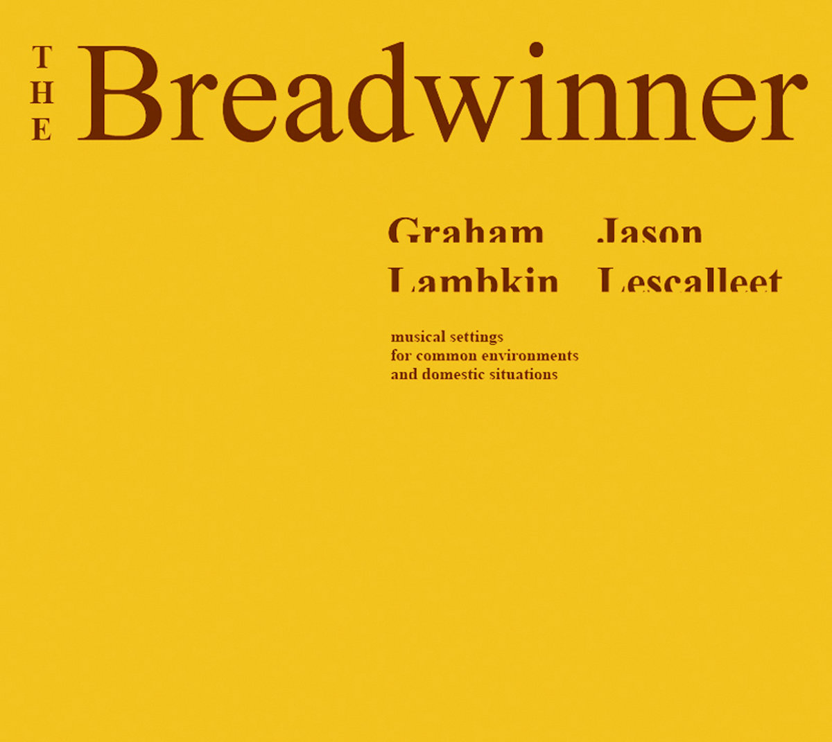 The Breadwinner Album Cover