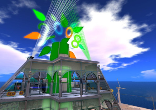 2008 In Second Life, image of an island