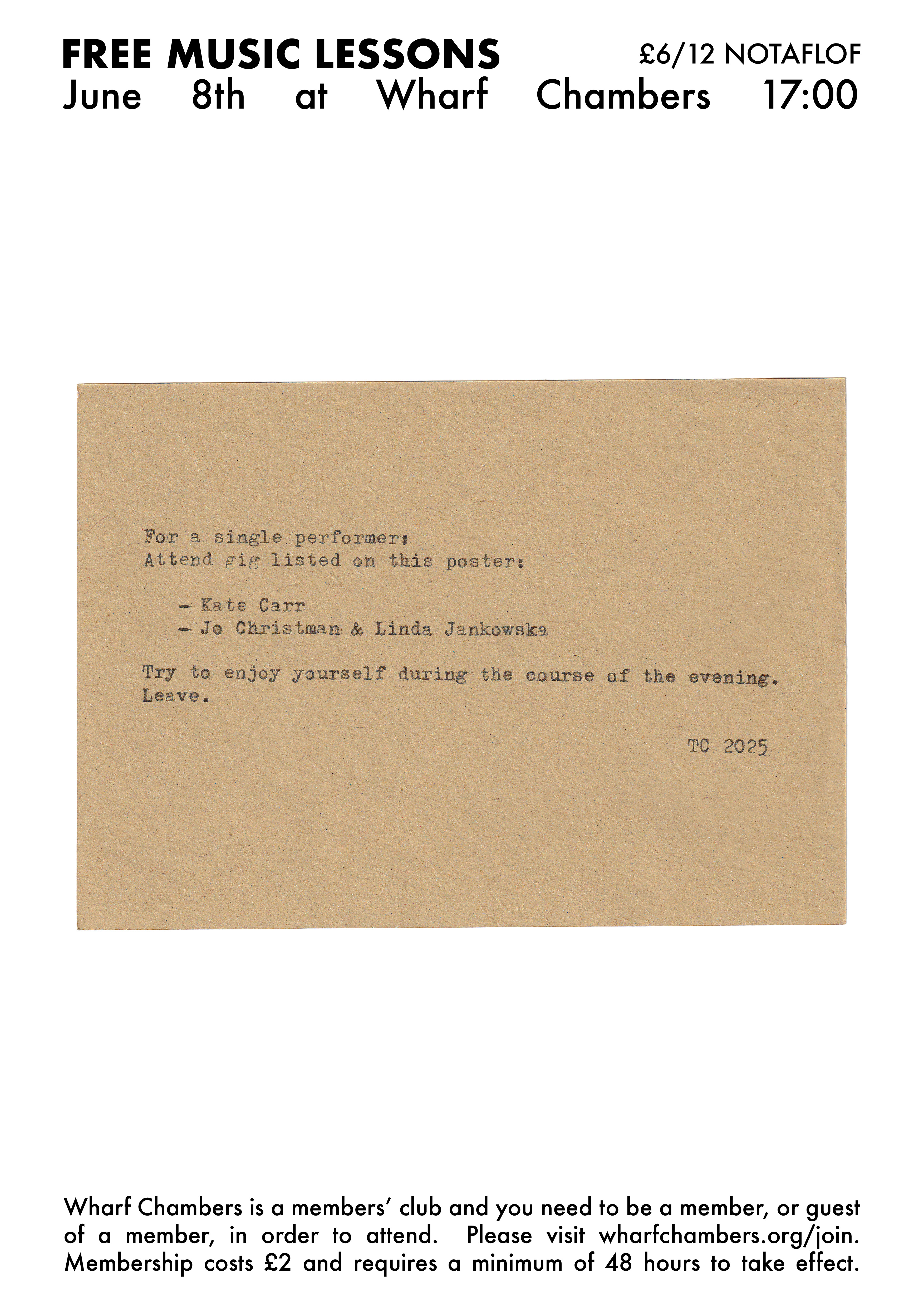 Event poster for Kate Carr, Jo Christman / Linda Jankowska